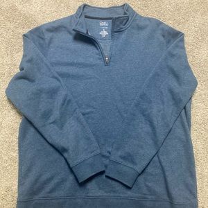 Croft & Barrow XL Blue Quarter Zip Pullover